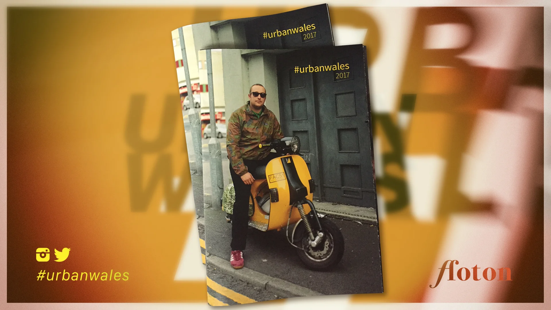 Ffoton's 2018 #urbanwales zine with cover image by Matthew Eynon
