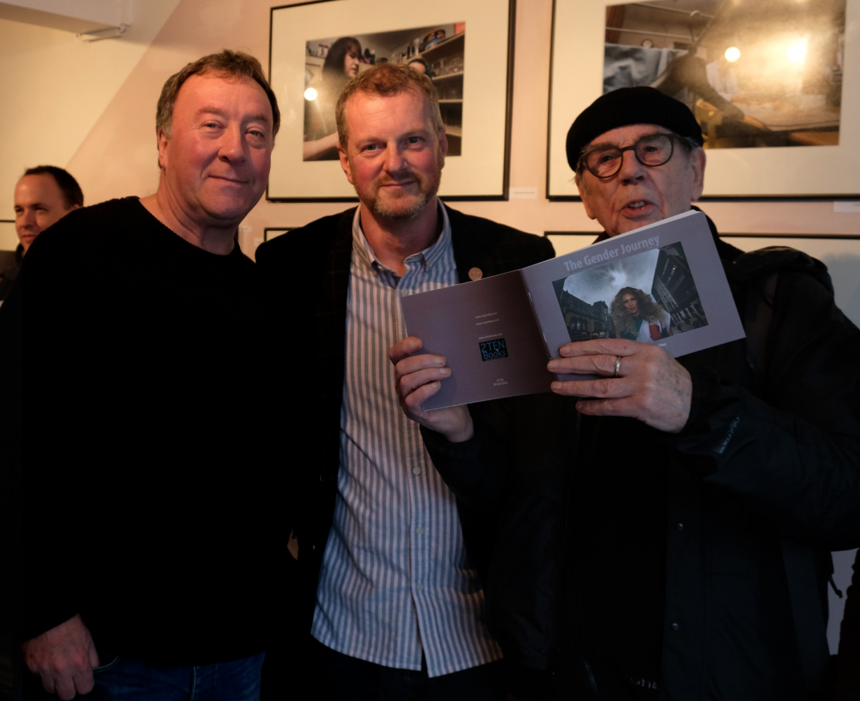David Hurn (right) with former students and close friends Roger Tiley and Glenn Edwards