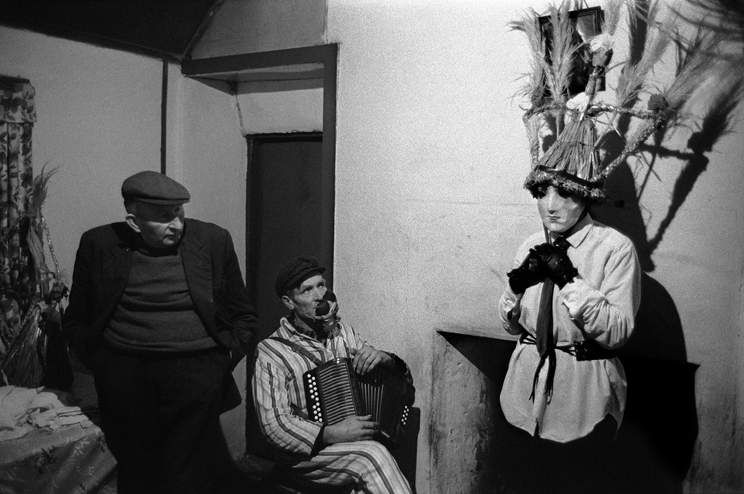 Biddy Boys. Killorglin, Co Kerry, Eire Southern Ireland. 1972. February 2nd celebration of the Celtic Saint Brigid. Image © Homer Sykes