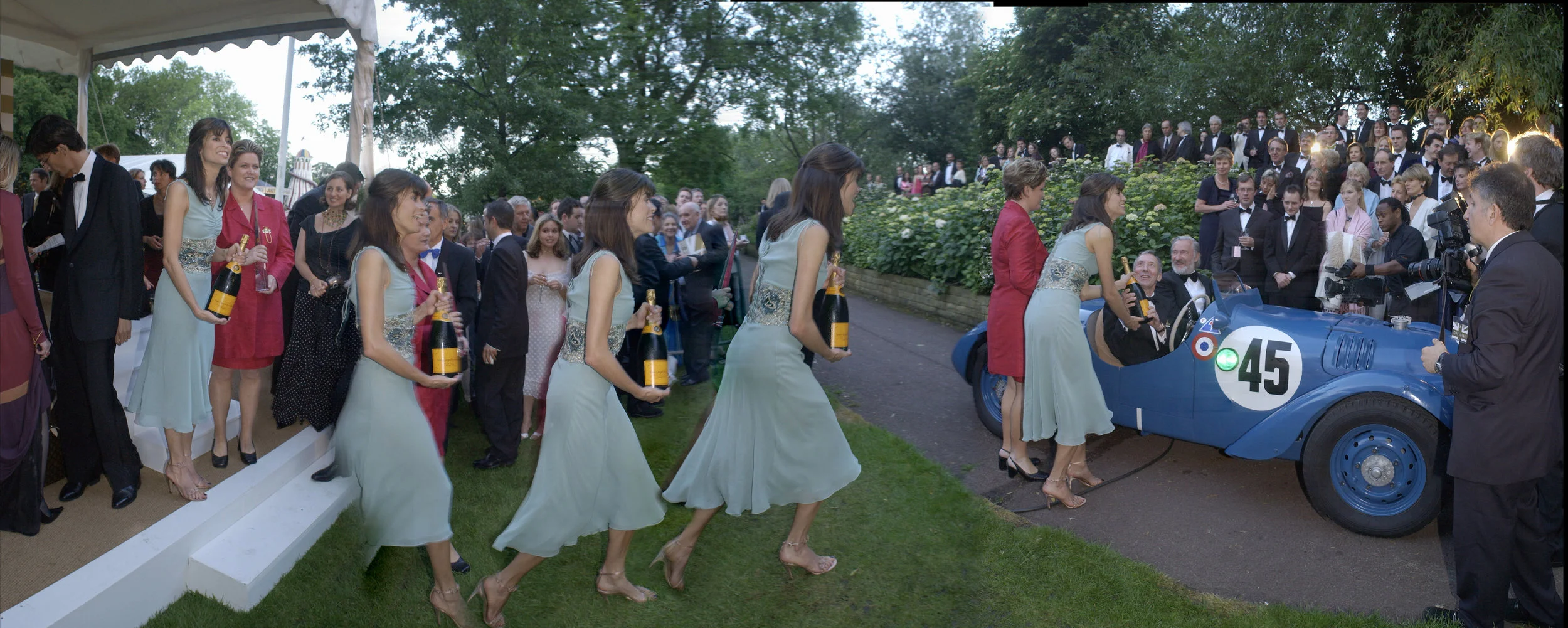 Lisa B. presenting a prize for one of the cars