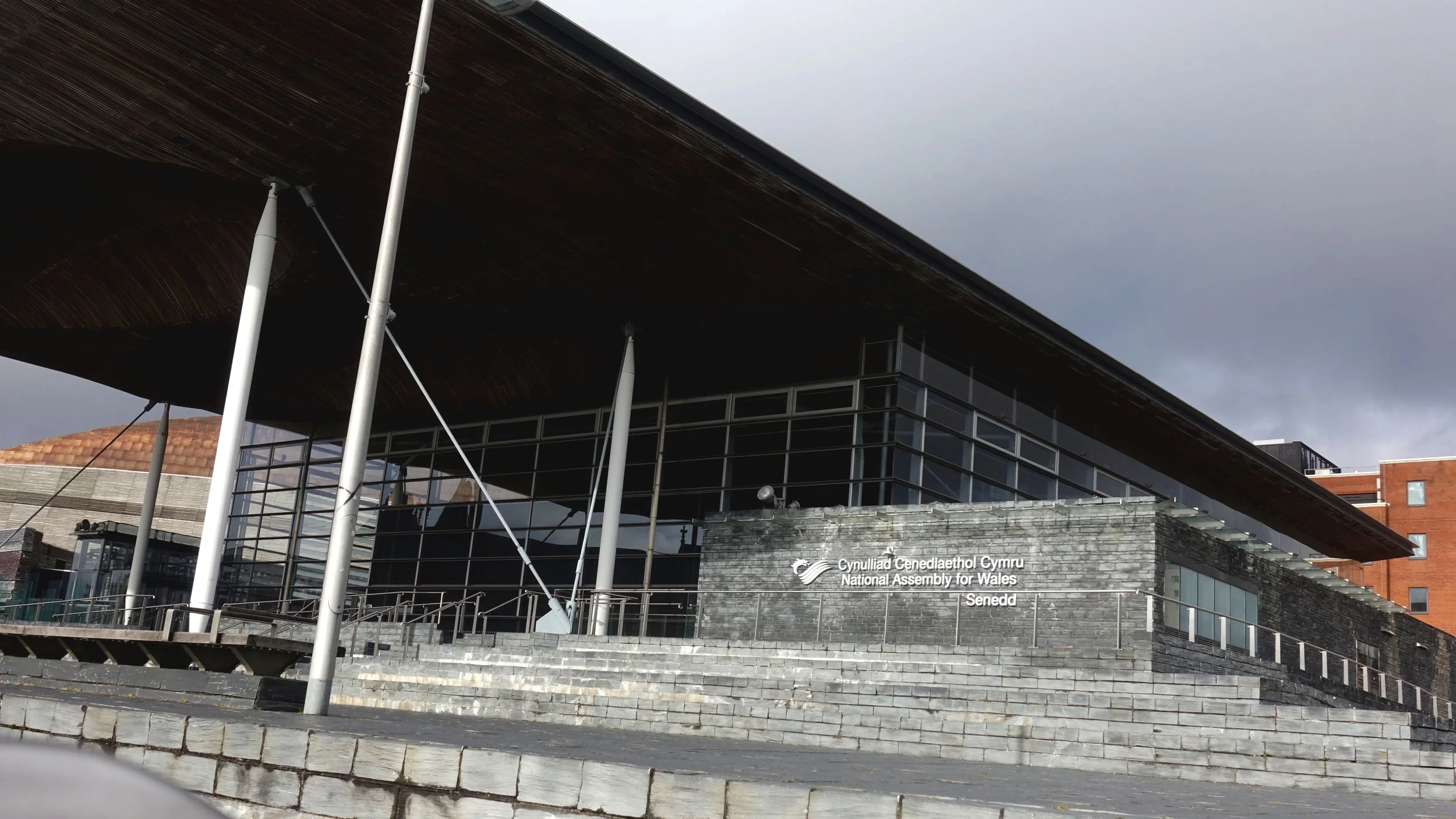 Exhibition venue - Senedd, Cardiff Bay. Image © Brian Carroll