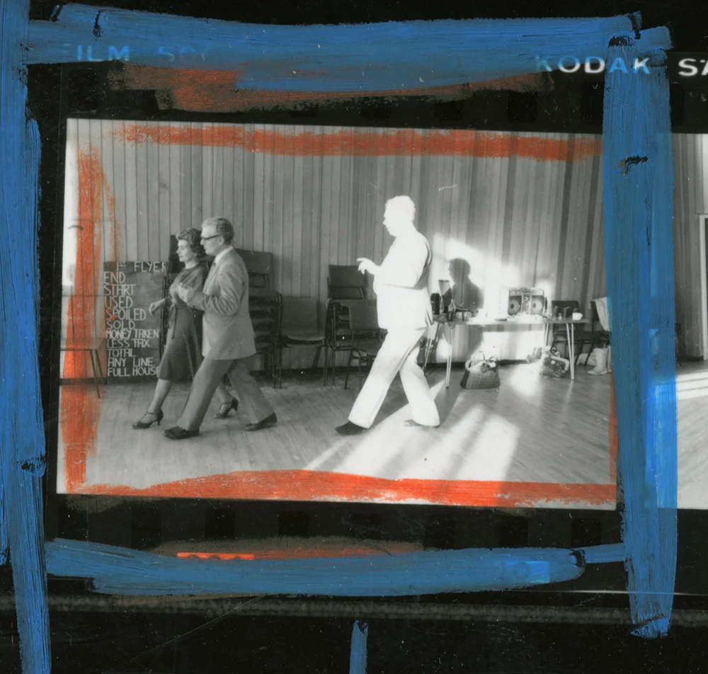 Contact sheet selection of the final image of the ‘Glowing Man’. © Paul Reas