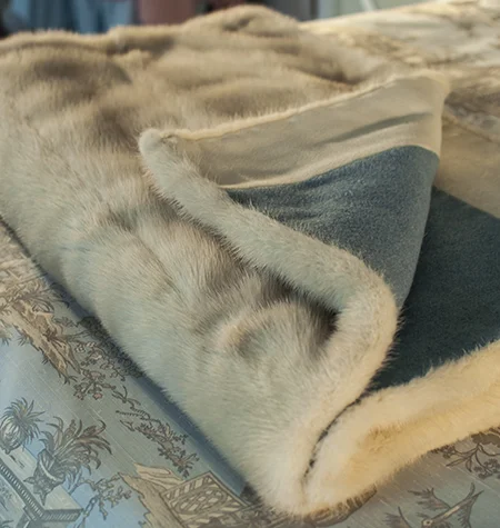Platinum Mink Throw