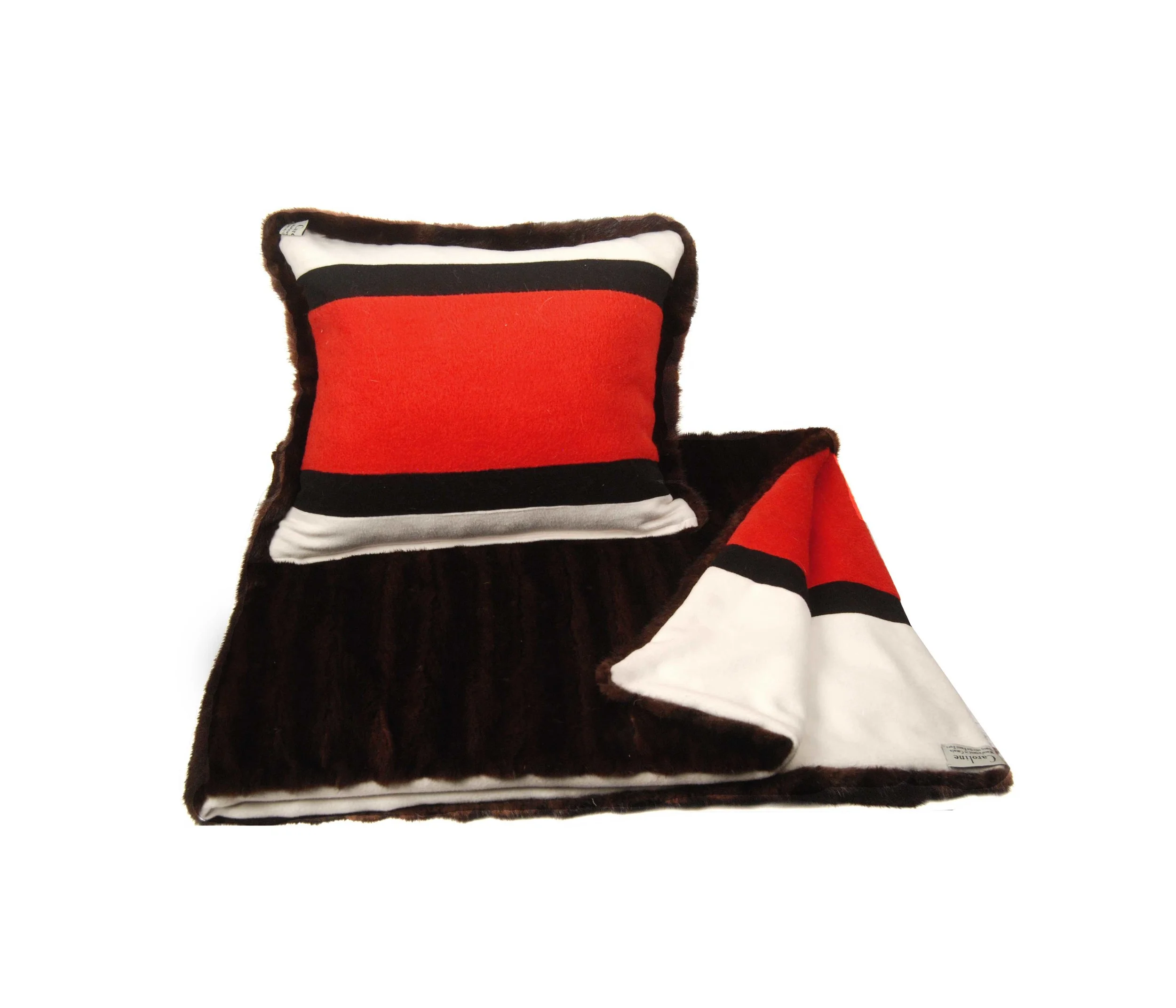 Natural Mink Ranch Fur Cushion