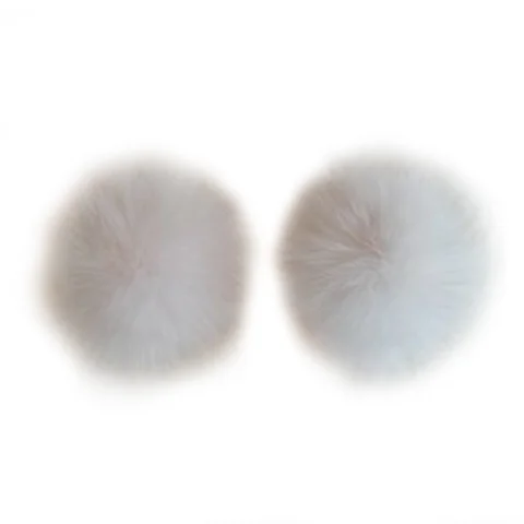 Arctic Fox Pom Poms