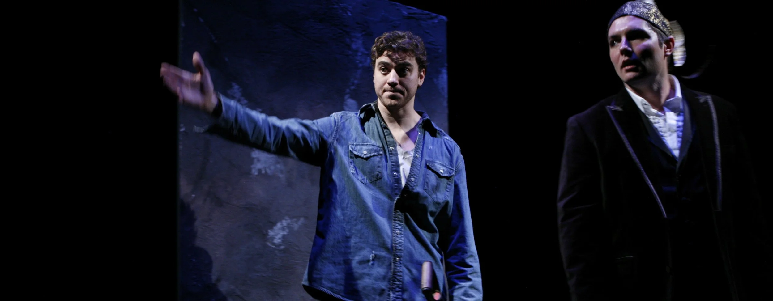 Donovan Patton and Zach Shaffer in Thujone by Mat Smart presented by The Drama League