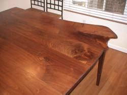  Walnut Table With: 6' Length: 6'