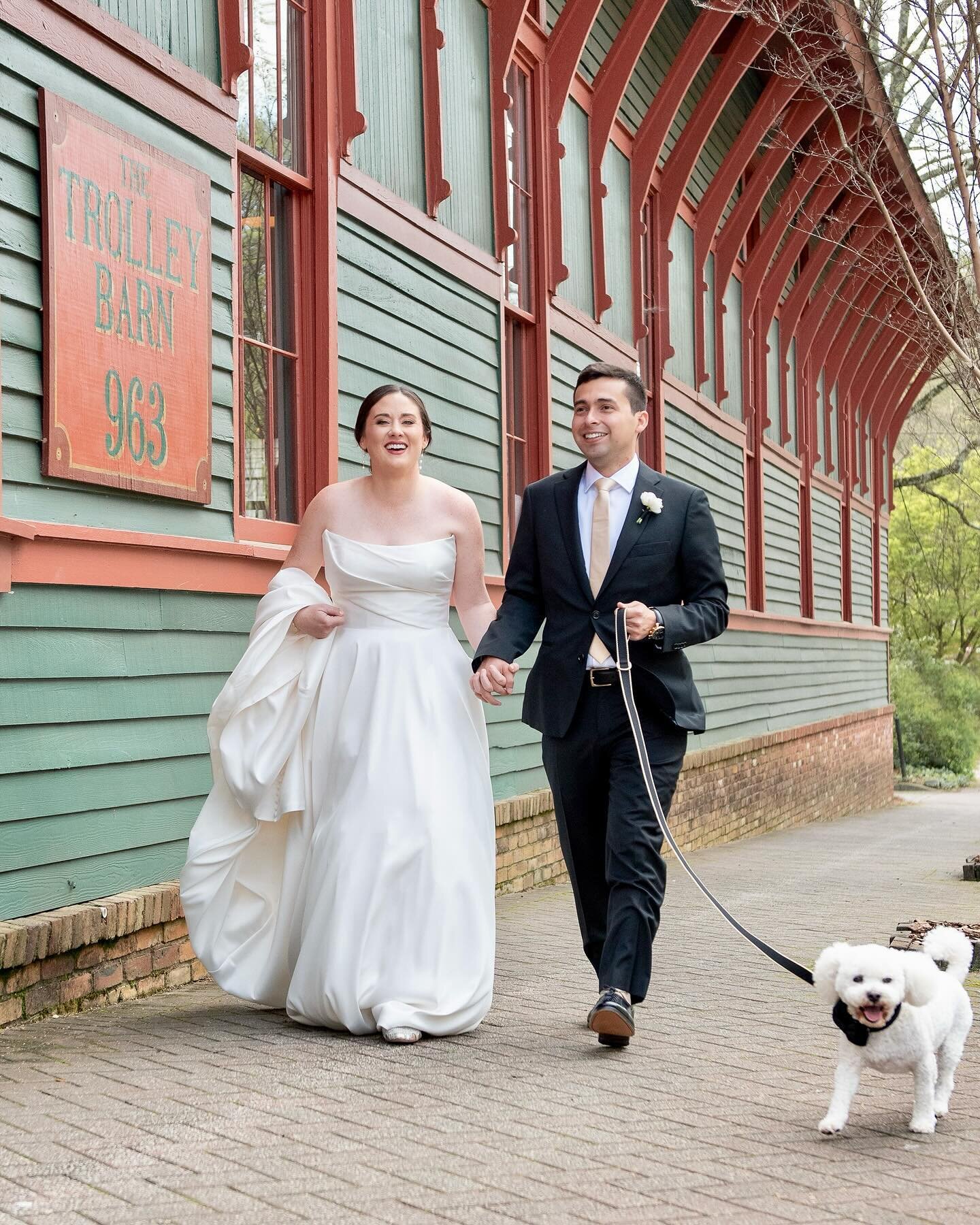 Congrats to Lucy, Ivan, and their fluffy little cottonball dog, Titus! The historic and charming Trolley Barn was the perfect backdrop for these two Ga. Tech yellow jackets to tie the knot 🐝🥂
3/23/2024