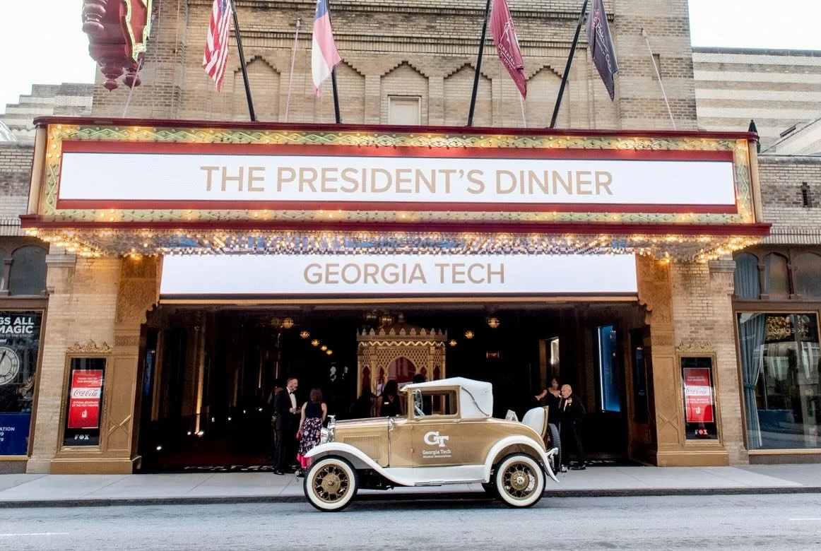 We are back in action and having a busy August. This week, we photographed the Georgia Tech President&rsquo;s Dinner at the fabulous Fox. Attendees enjoyed dinner by Affairs to Remember, an update on all things Tech from President Cabrera, then a fun