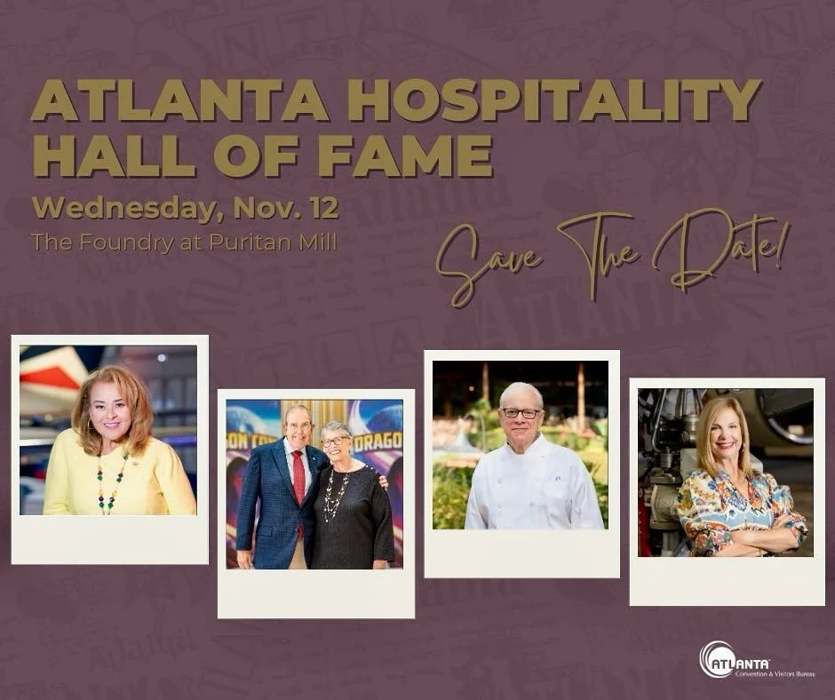 This week, we are gearing up to cover the Atlanta Convention &amp; Visitors Bureau&rsquo;s annual Hospitality Hall of Fame gala. We photographed each of the 2025 inductees pictured here (L to R): Norma Dean of Delta Airlines, Pat &amp; Sherry Henry o