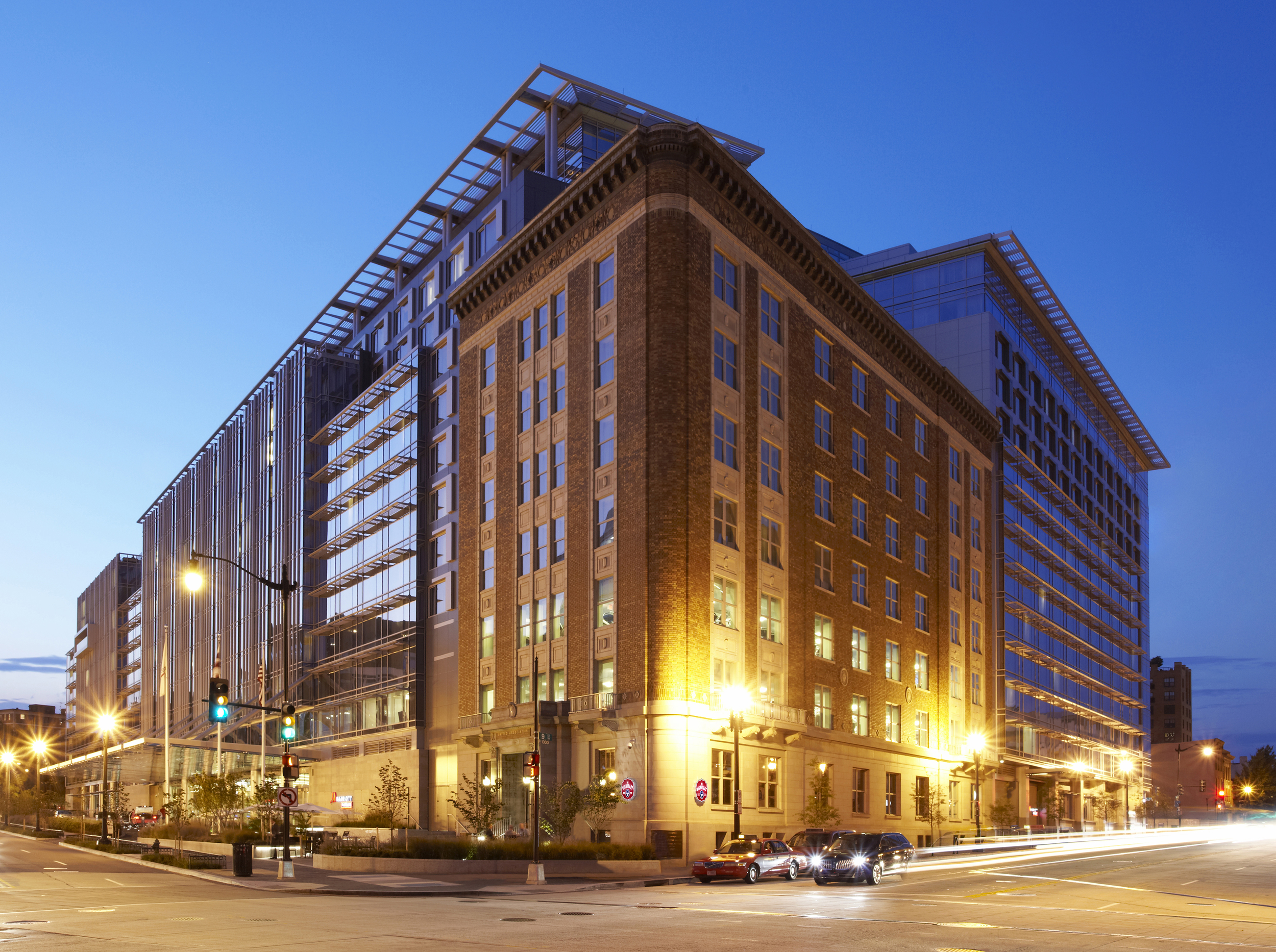 Marriott Marquis Exterior Evening View.jpg