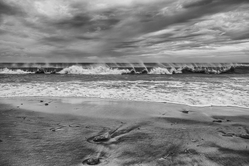 Aquinnah beach bw spray and waves (1 of 1).jpg