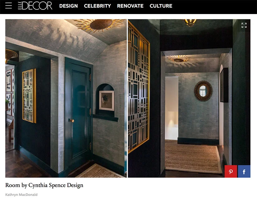 One of the features on Cynthia Spence Design's 2016 SF Decorator Showcase room.