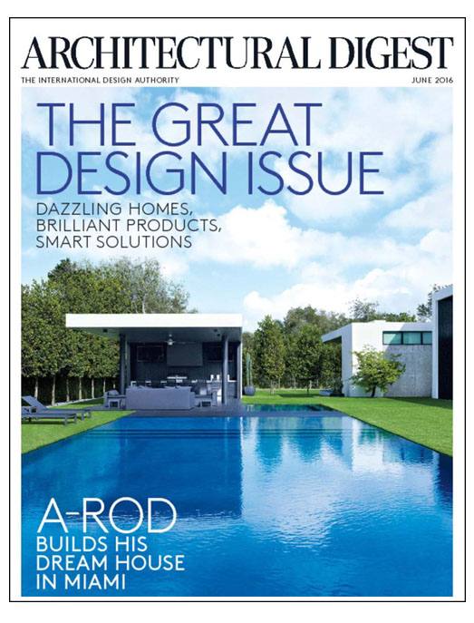 Architectural Digest June 2016 Issue featuring Grant K. Gibson with photography by Kathryn Macdonald Photography