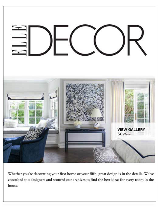 Elle Decor online article featuring Grant K. Gibson with photography by Kathryn MacDonald