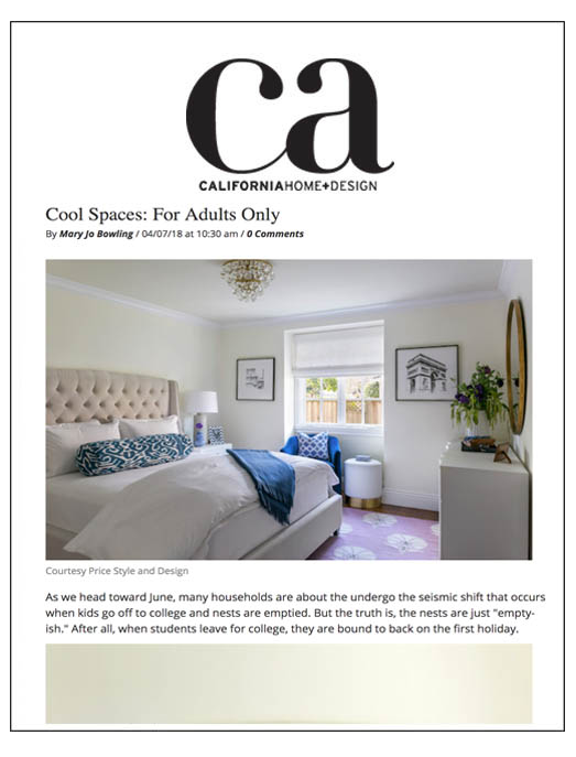 California Home + Design online article featuring Leslie Price with photography by Kathryn MacDonald