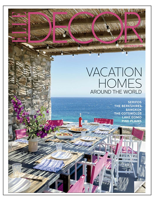  Elle Decor Magazine issue July 2018 featuring Grant K. Gibson with photography by Kathryn MacDonald Photography 