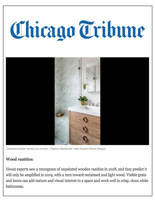 Chicago Tribune online article featuring Kelly Scanlon with photography by Kathryn MacDonald