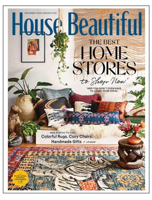  House Beautiful December 2020/January 2021 issue featuring Allison Caccoma and photography by Kathryn MacDonald Photography 