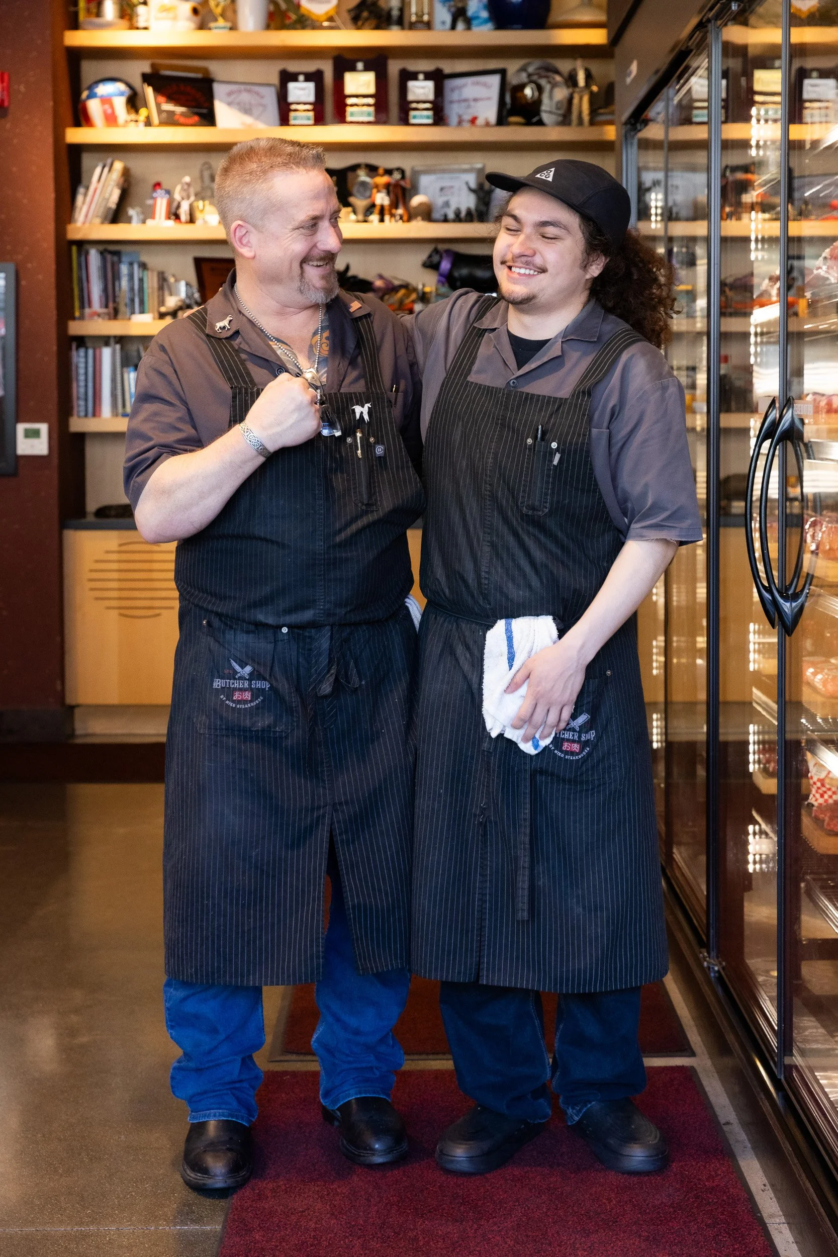 Chef and student candid shot