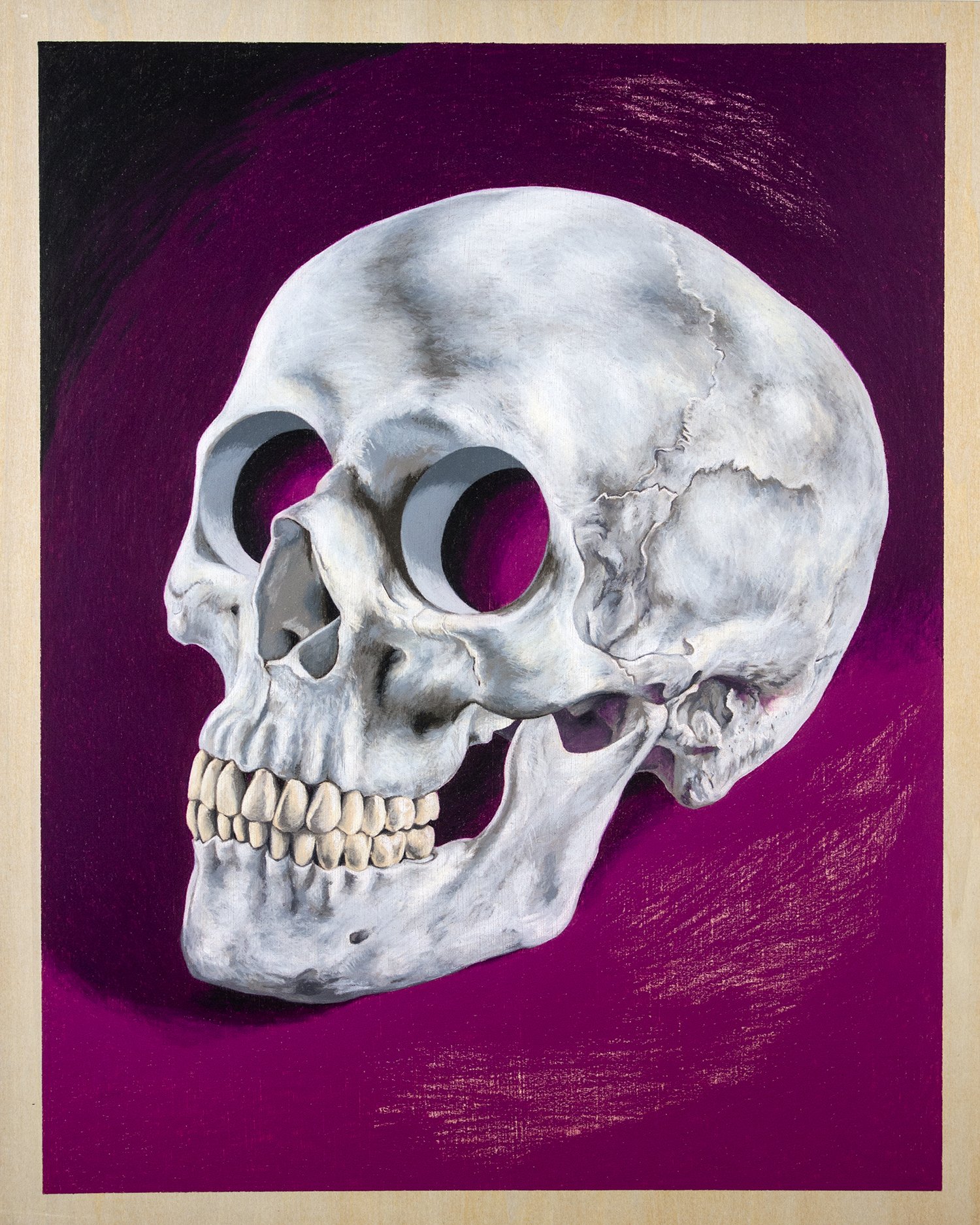   Memento Maury , 2022. Colored pencil on panel, 20 × 16” 