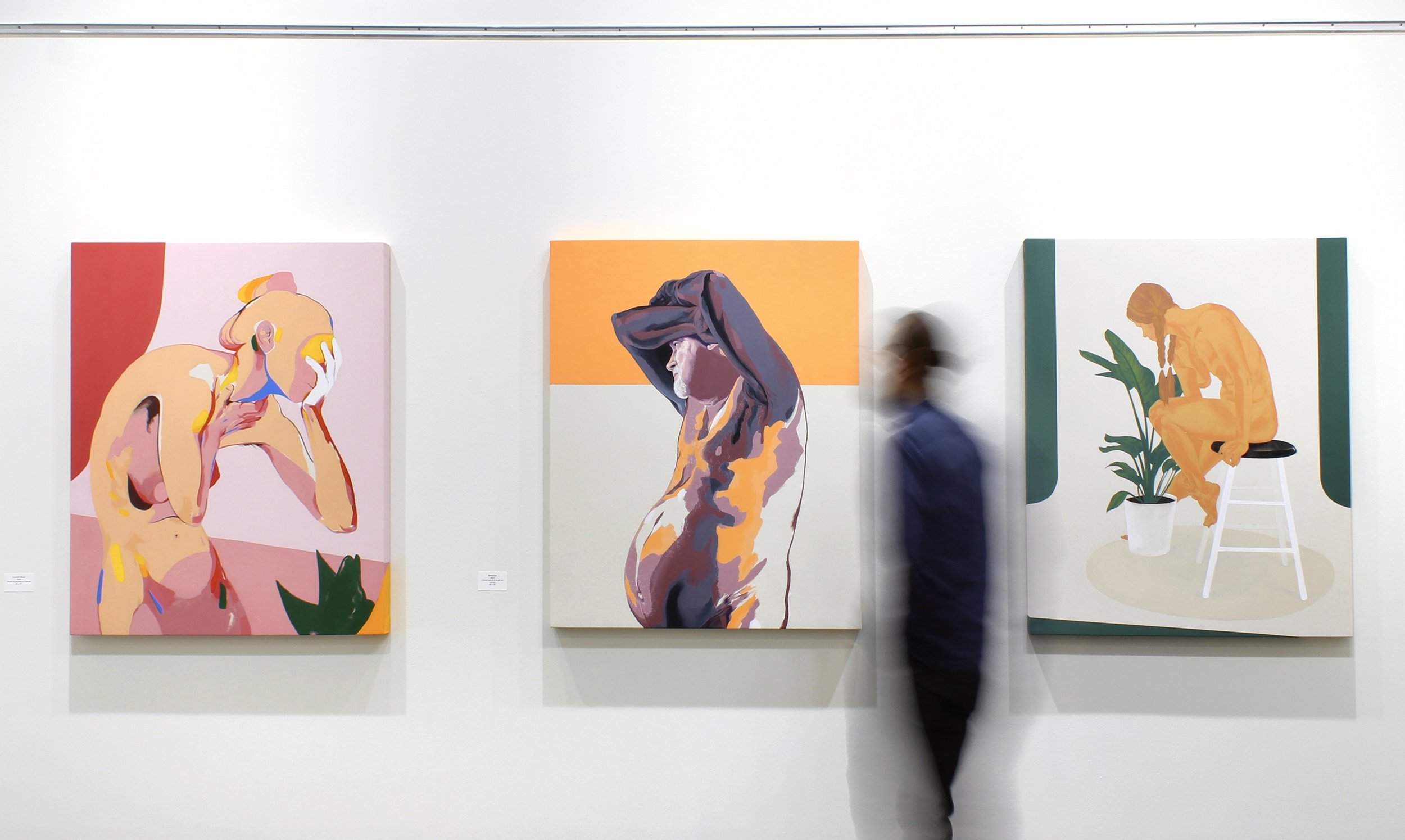   Sitters , installation view, 2025. Inver Hills Community College, Inver Heights, MN. 