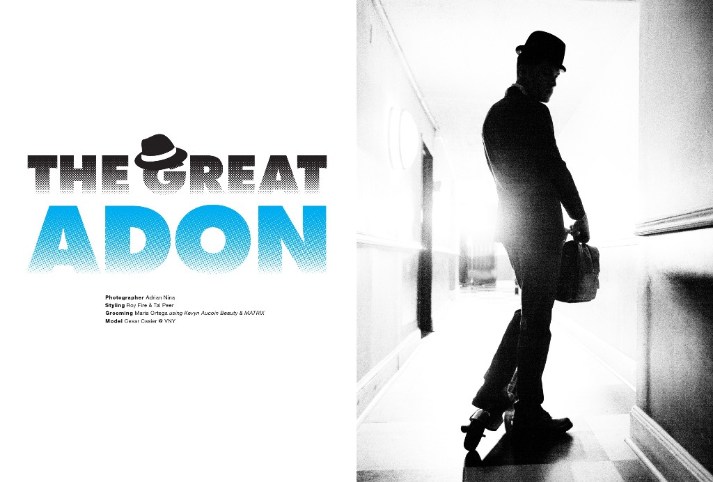ADON #4: Model Cesar Casier in “The Great ADON” by photographer Adrian Nina, Roy Fire & Tal Peer