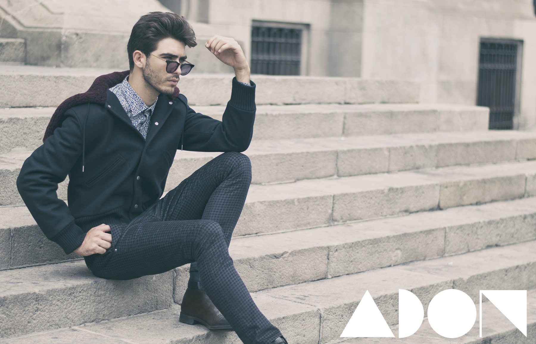 Coat: Sandro, Shirt: Guess Marciano, Trouser: Guess, Boots: G-Star, Sunglasses: Citriqueheart