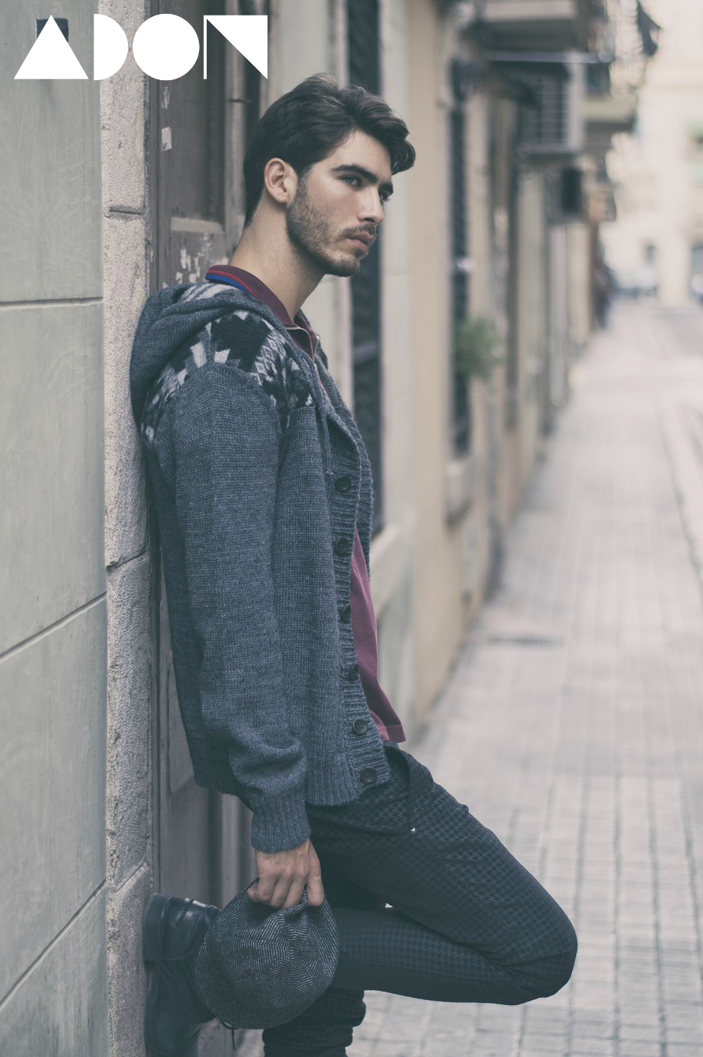 Jacket: Guess, Polo: Fred Perry, Trouser: Guess, Hat: Muehlbauer