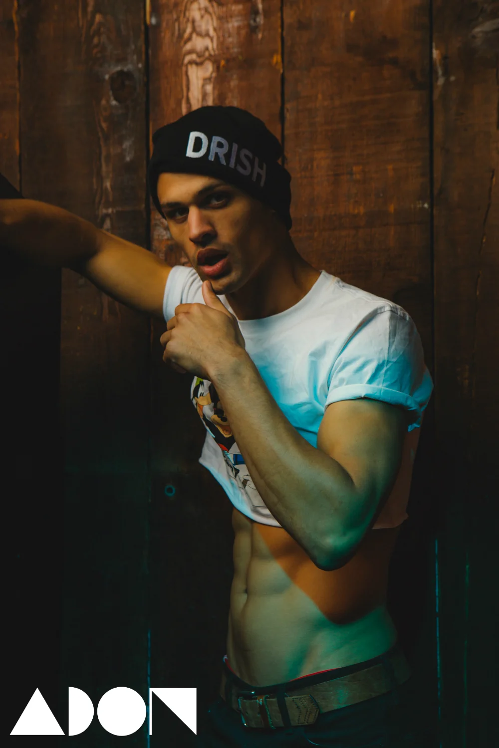 Hat by Drishtop stylist own.  Belt Ralph Lauren and jeans