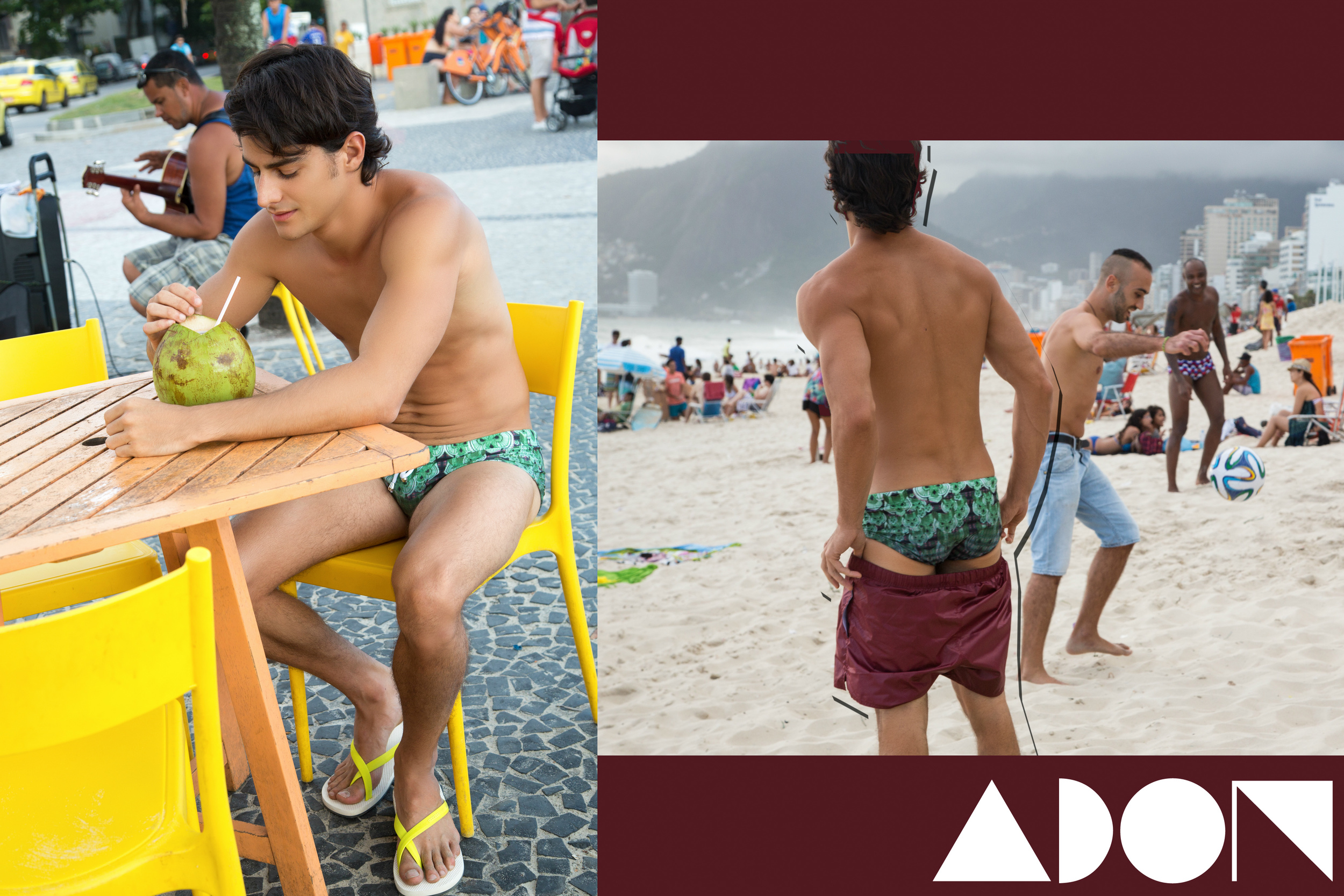 Swimsuit: Chevalier Homme, Flip-flops: Danward (LEFT Image #7)