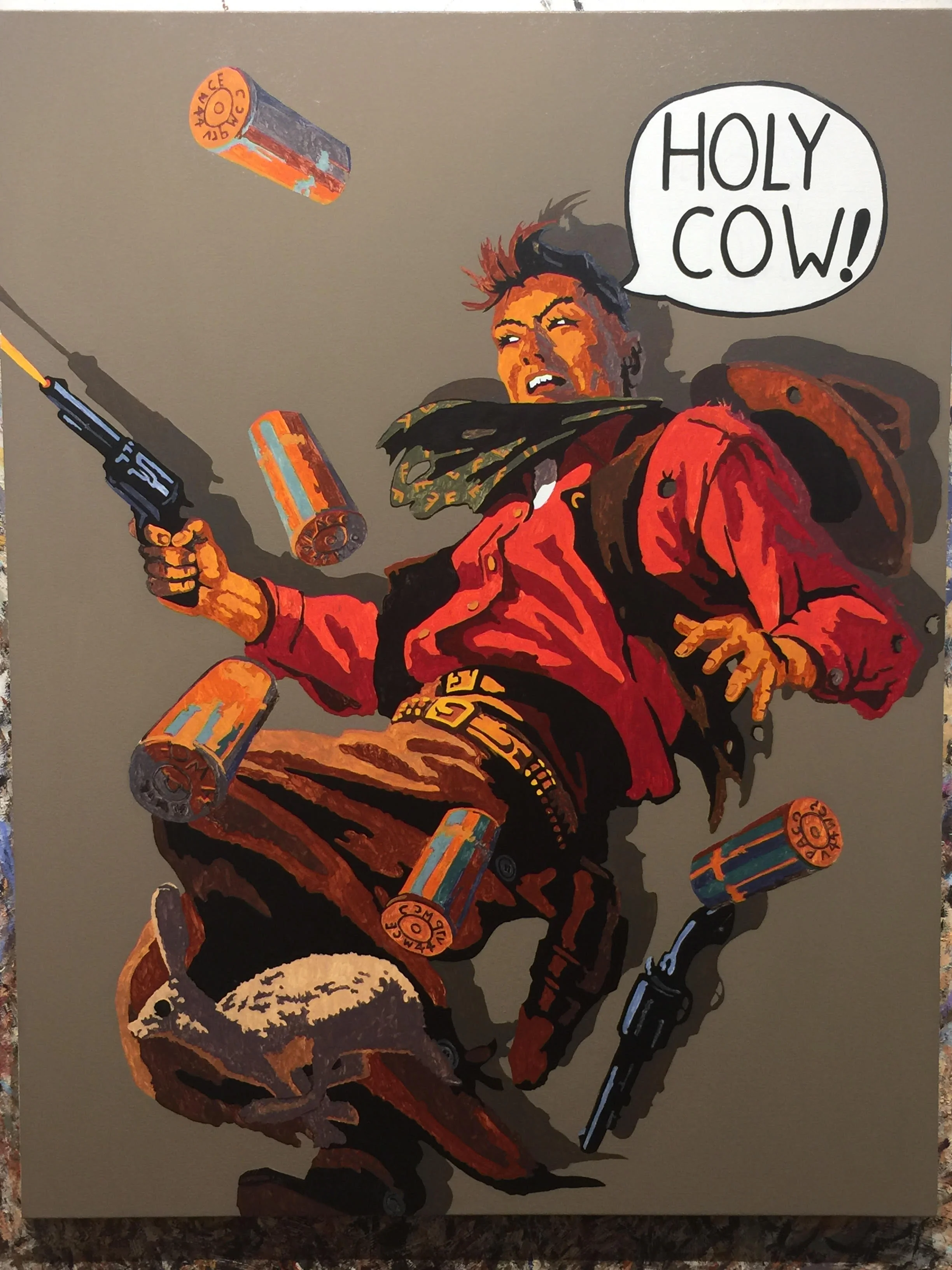 Billy Schenck “Gallup Rodeo”, o_c, 40” x 30”