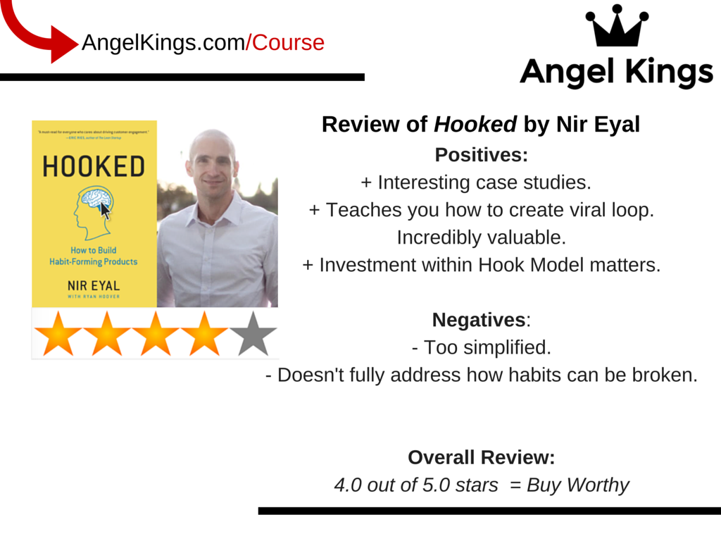 Comprehensive review of Nir Eyal’s books on entrepreneurship and startups by AngelKings.com.