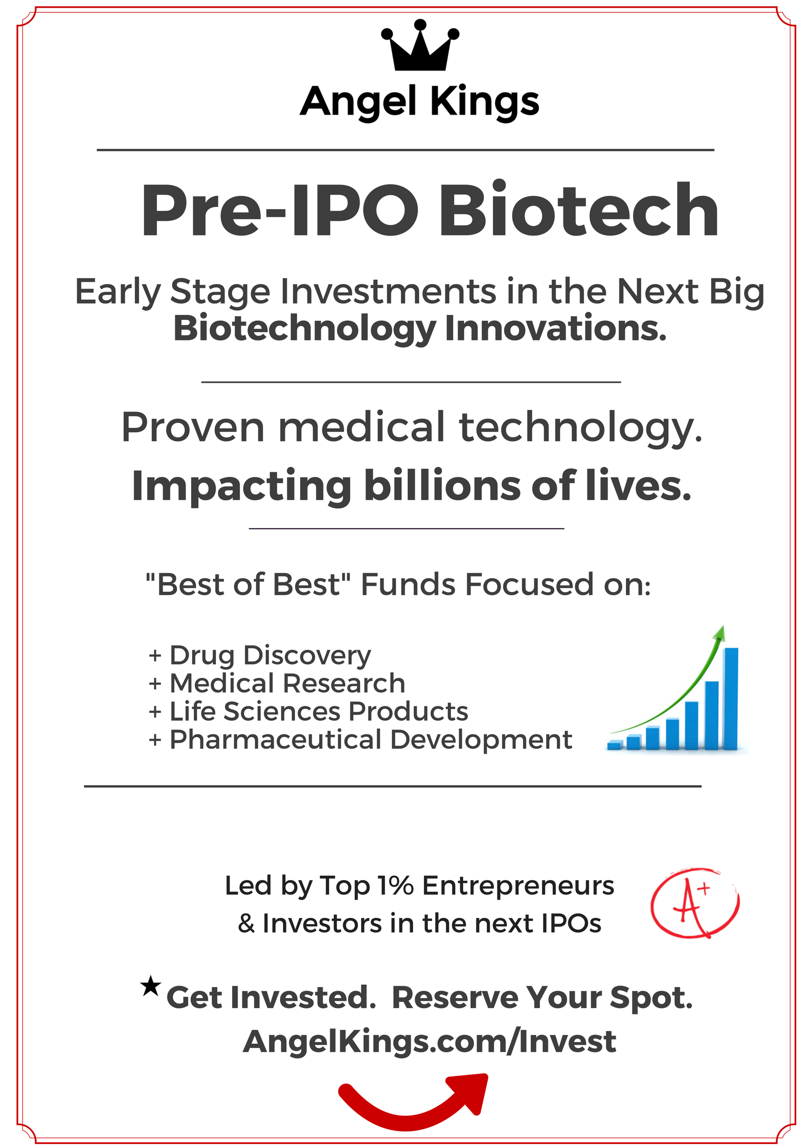 Invest in Biotech Startups with Angel Kings.