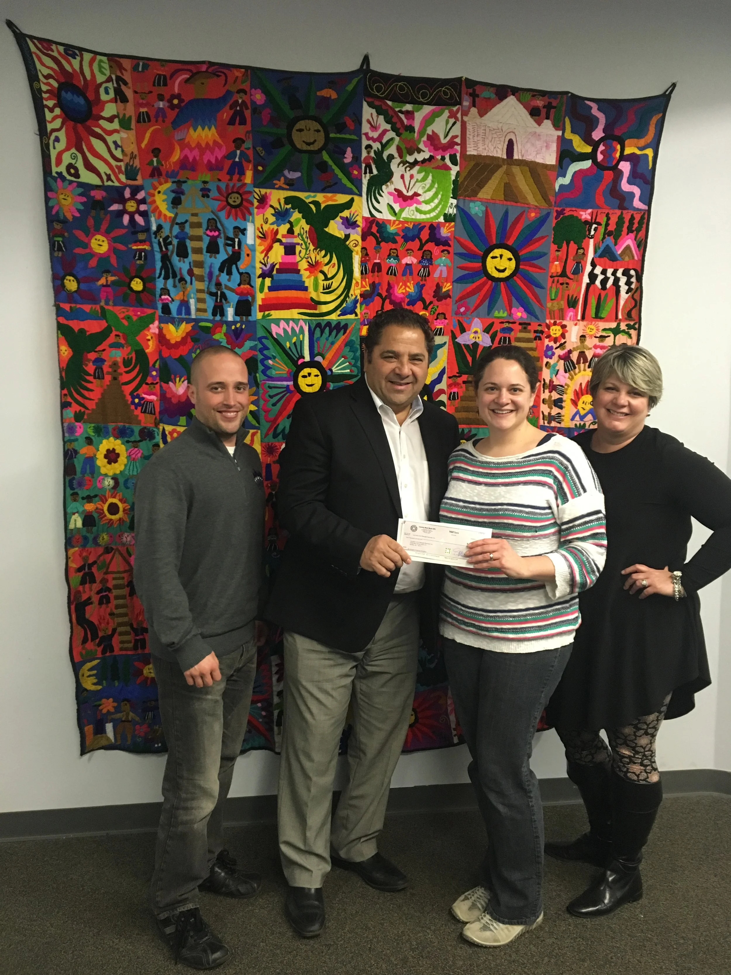 Pictured Left To Right: JERS Director of Finance, Jeff Knapp; Steven Carmina, Partner; Karen Andolina Scott; and Pamela Timby-Straitiff, Partner. 