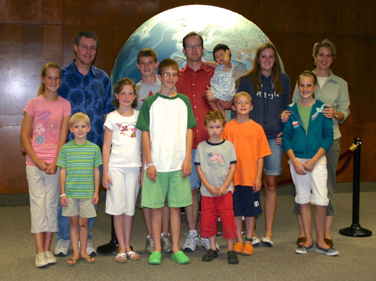 A photo I took in 2007 when we made the effort to see the Nelsons on a trip to Utah. Our families had done some changing in the intervening years!