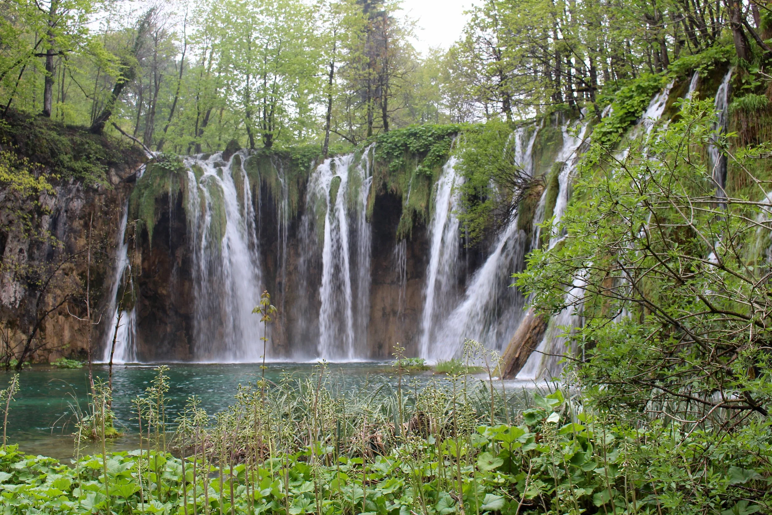 Incredible waterfalls at Plitvice National Park in Croatia