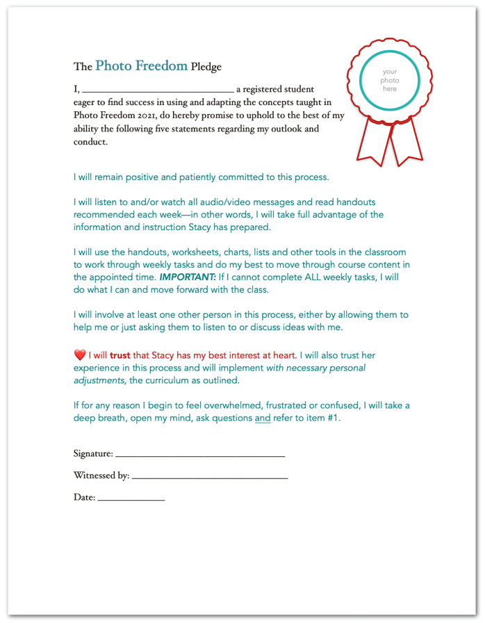 Pledge: Click on image to open and print.