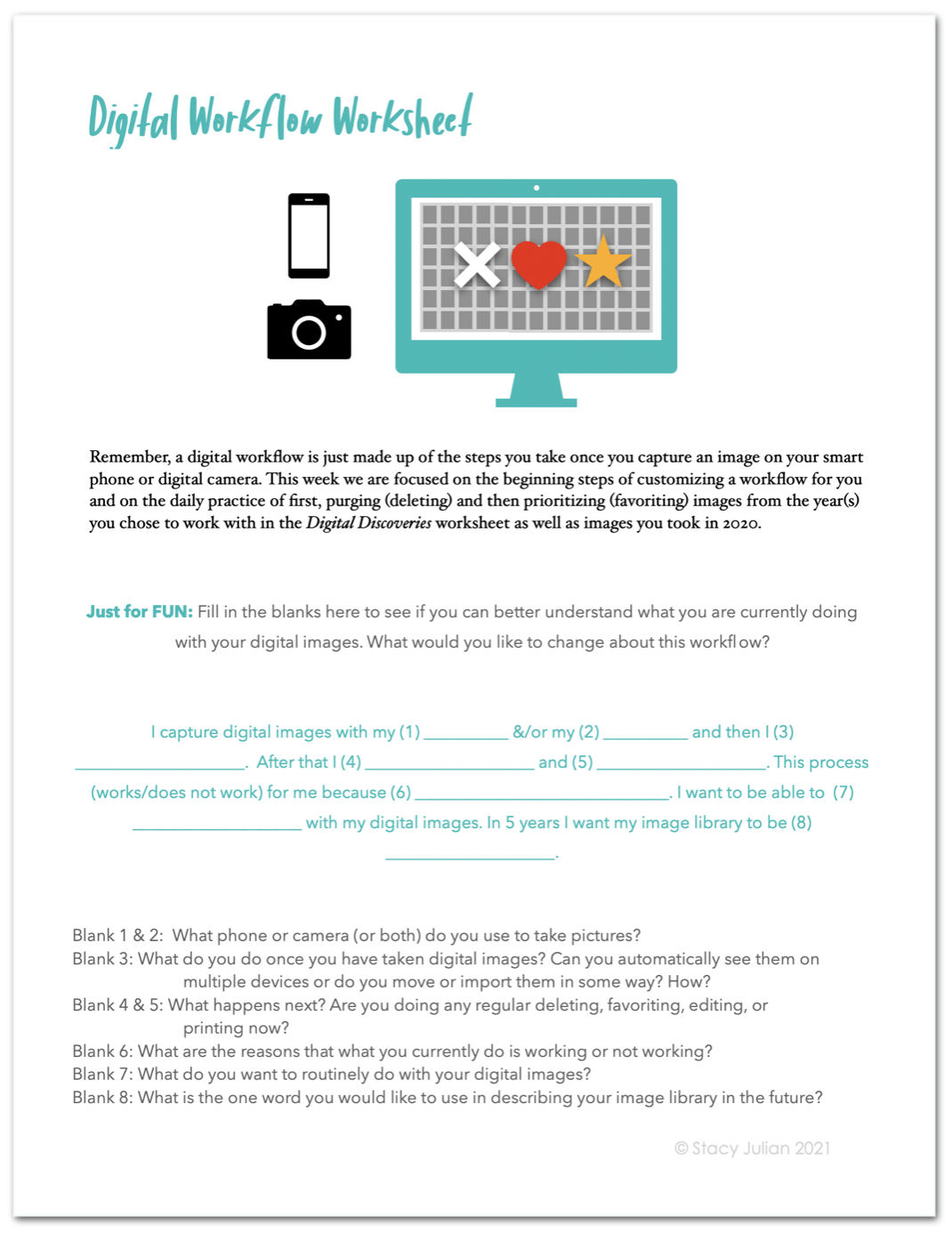 Digital Workflow Worksheet