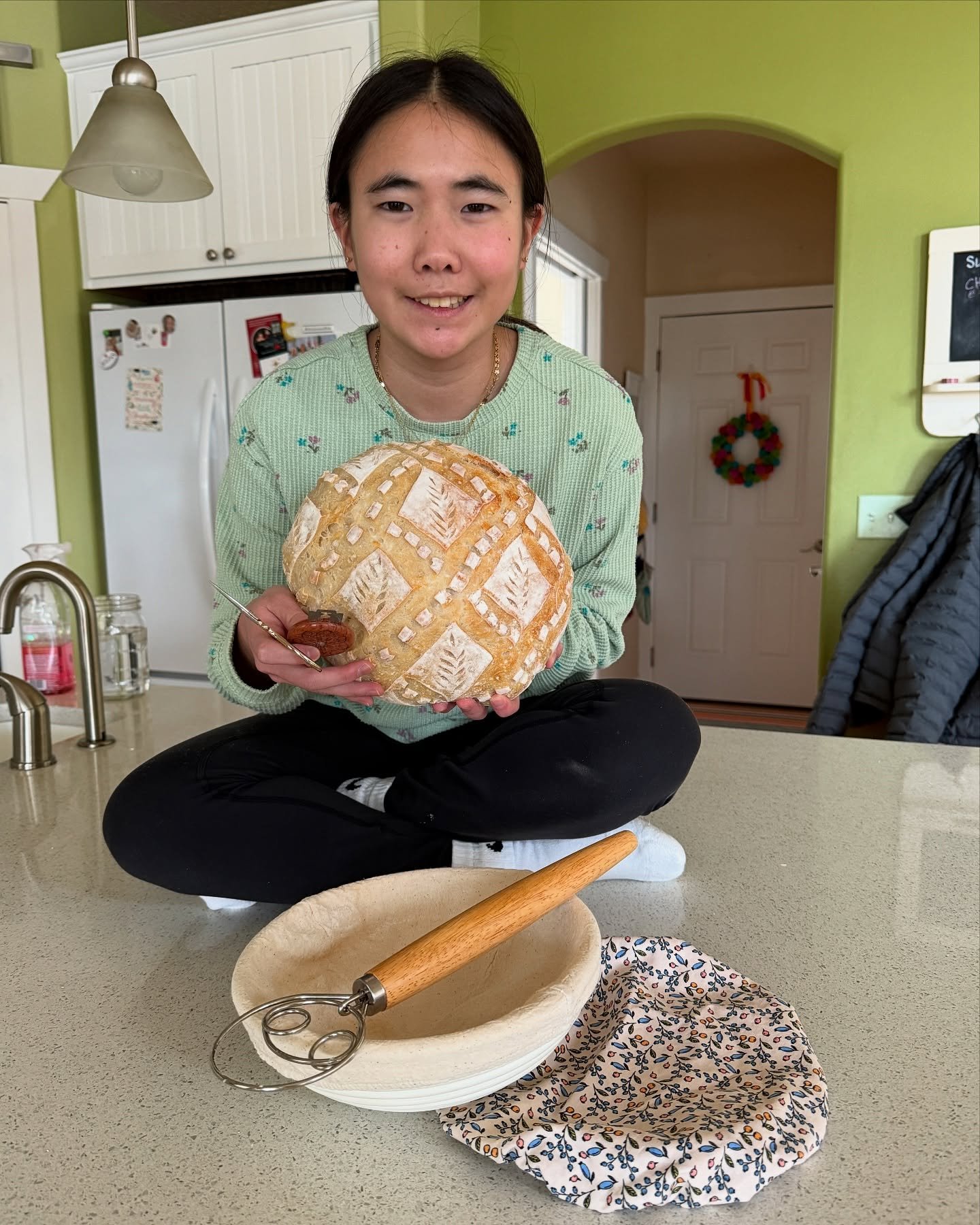🏆 Most Improved &amp; Impressive is Addie, for tackling the art of gorgeous sourdough bread baking&mdash;just for FUN, and top of her school work, piano practice, snake sharing and much-needed technology time. #JulianMOST