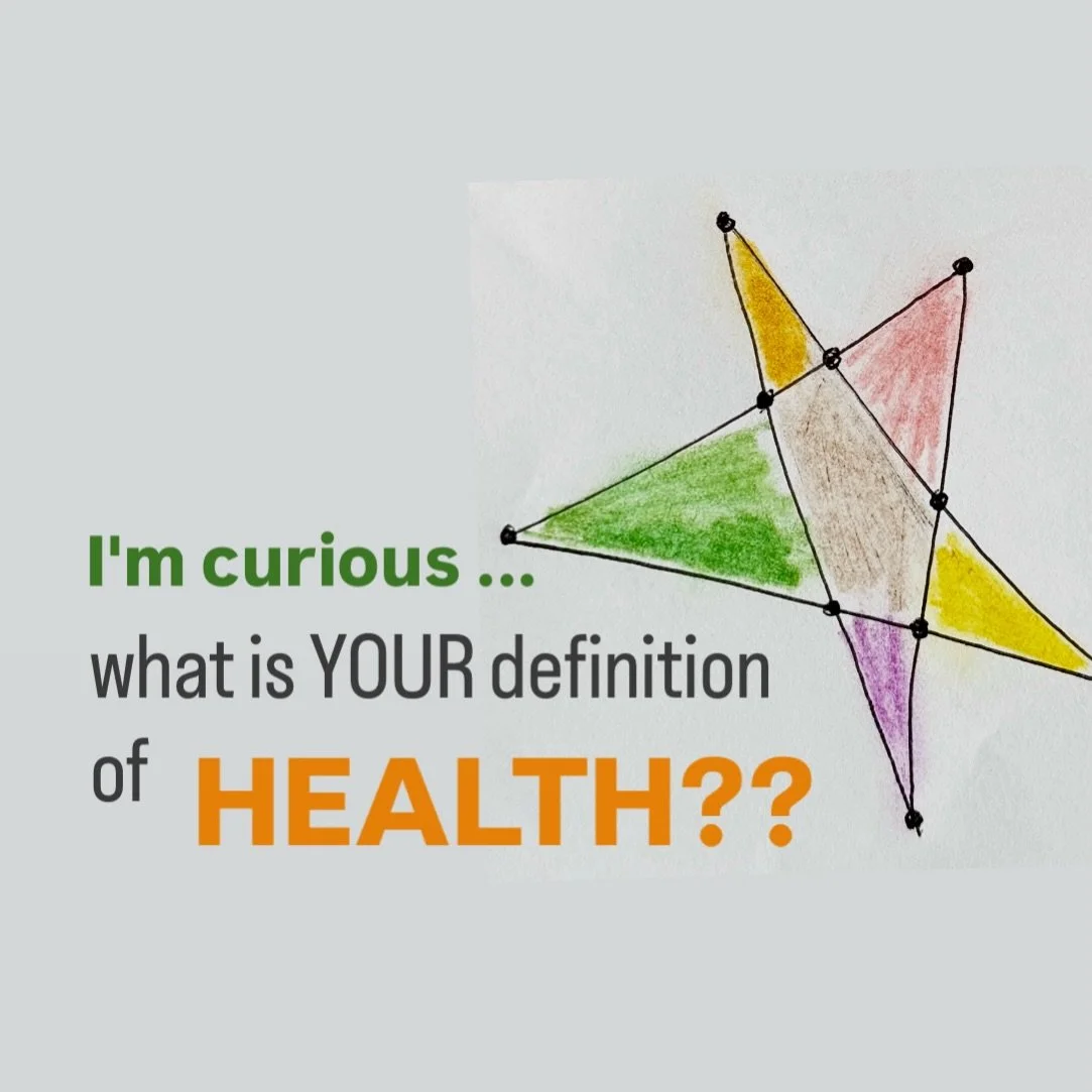 Tell me!! How would you define health? What does it mean to you? What are the key components for you and WHY?!