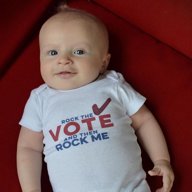 Make your voice heard: vote! #borntobetees #rockthevote