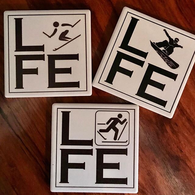Love winter sports? So do we! #wintersports #xcskiing #skiing #snowboarding #crosscountryskiing #coasters #drinkware #homedecor #interiordecorating #custominterior #funideas #unique #giftgiving #personalizedgifts #paintthetown #snowsports #snowday #p