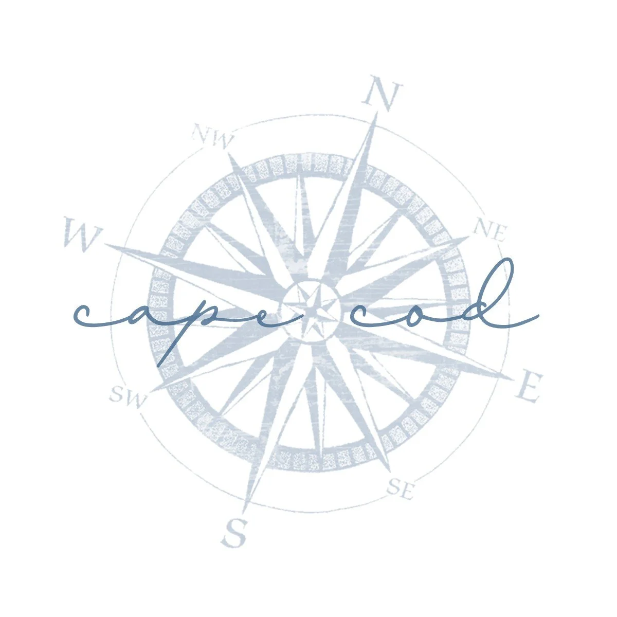 CT4848 Large Compass Rose in Watercolor Blue with Stacked Script-Cape Cod.jpg