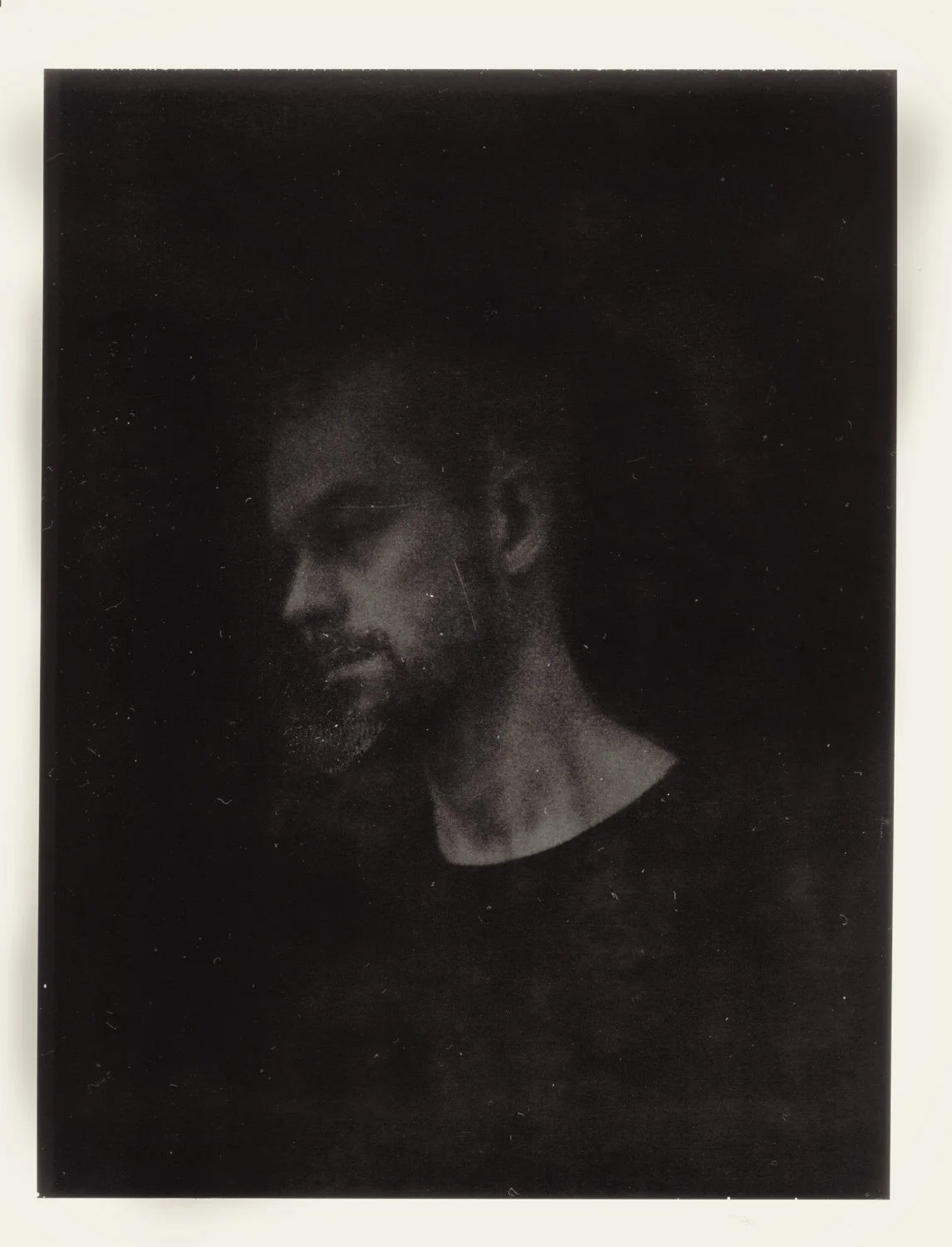 Jesper on expired Polaroid on Sinar w. old Petzval