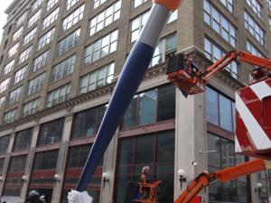 Claes Oldenburg Paints Philadelphia Red ART IN AMERICA | AUGUST 22, 2011