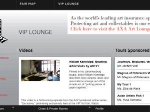 Blips for VIPs: Technical Woes Plague Online Fair ART IN AMERICA | JANUARY 24, 2011