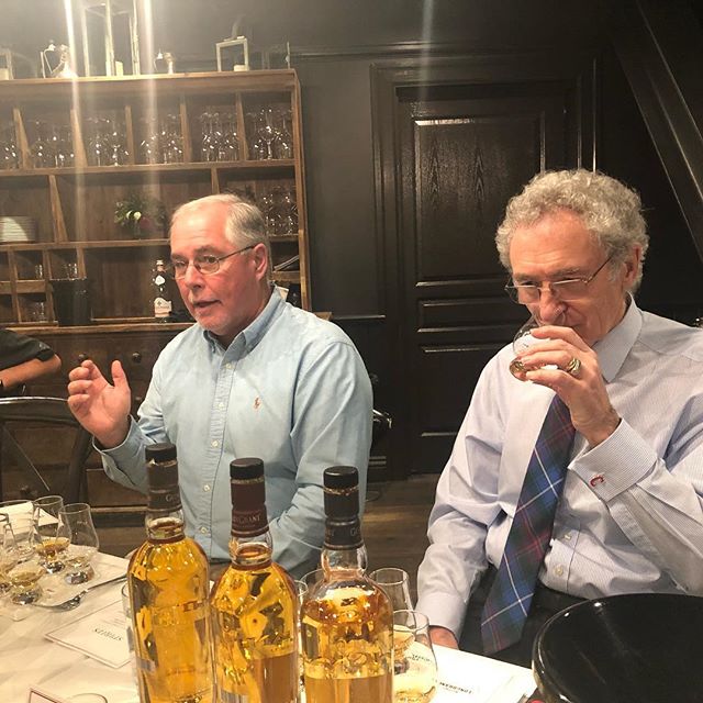 Got to soak up so much knowledge from these two amazing Master Distillers Eddie Russel (Wild Turkey, Russel&rsquo;s, Longbranch Whiskey) and Dennis Malcolm (Glen Grant Scotch). #campari #whiskey #whisky #matthewmacconaughey #whiskeyfest