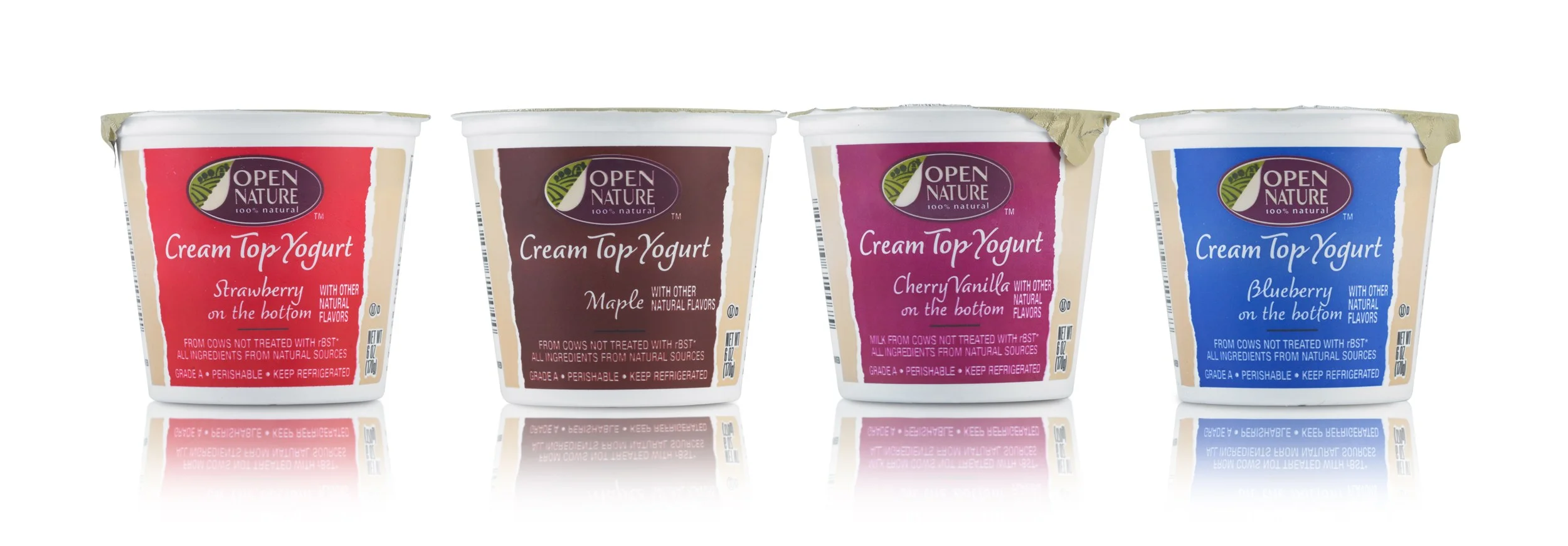 Safeway Open Nature Cream Top Yogurts