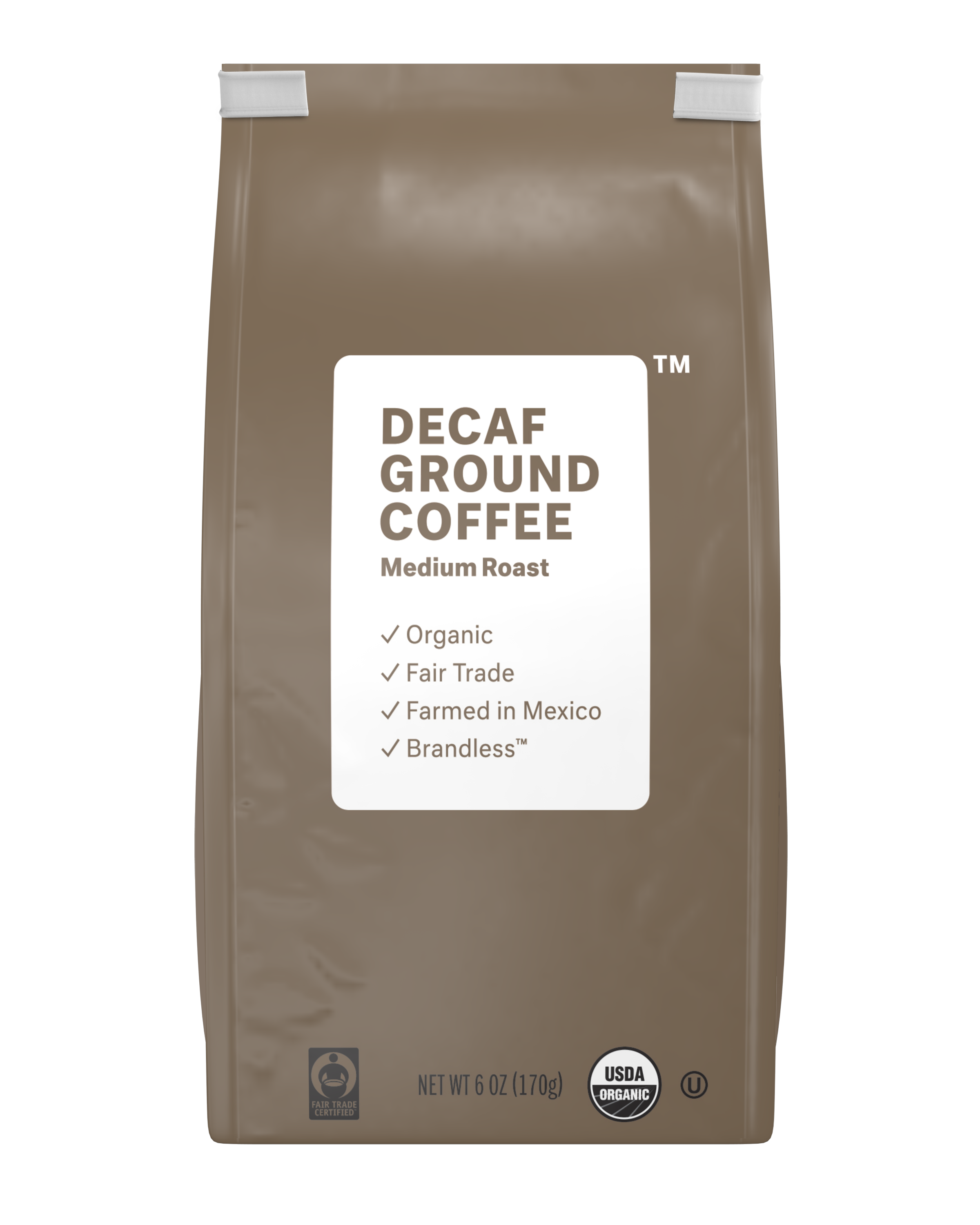 Brandless: Decaf Ground Coffee, Medium Roast